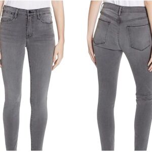 Frame Le High Skinny Size 26 Med Wash Smithson  Gray, (9.5”) Rise Style #LHSK208